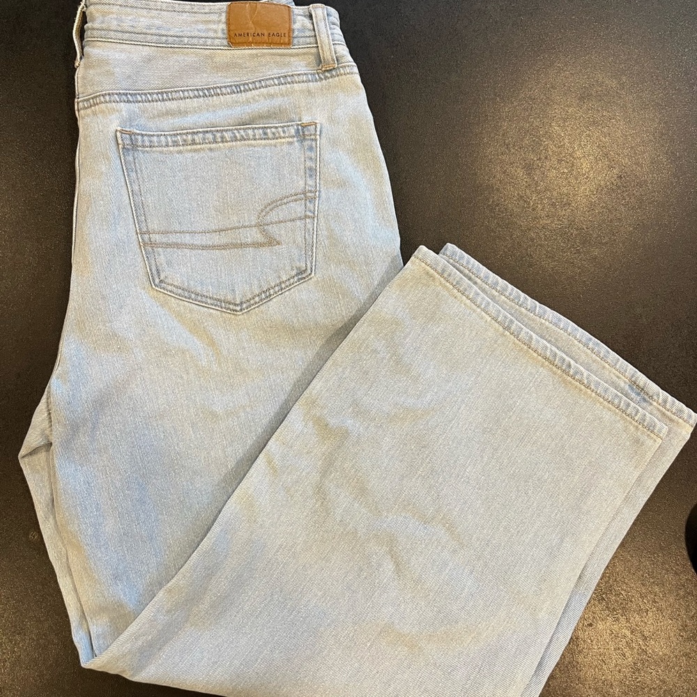 American Eagle Dreamt Drape Wide Leg Jeans